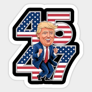 TRUMP DANCE 45 47 Sticker